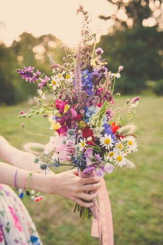 boho bride flowers