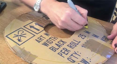 DIY Xmas Wreath Tutorial step 1