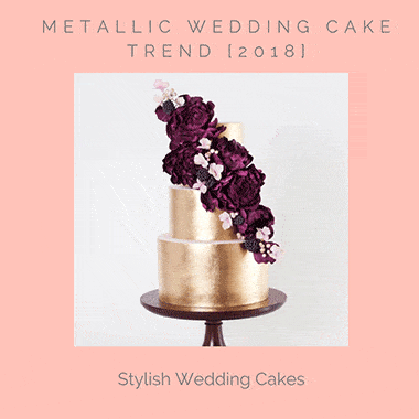 metallic-wedding-cake